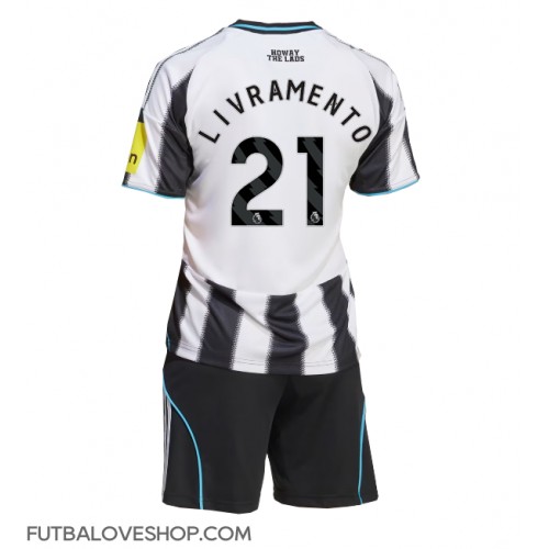 Dres Newcastle United Tino Livramento #21 Domáci pre deti 2025-26 Krátky Rukáv (+ trenírky)